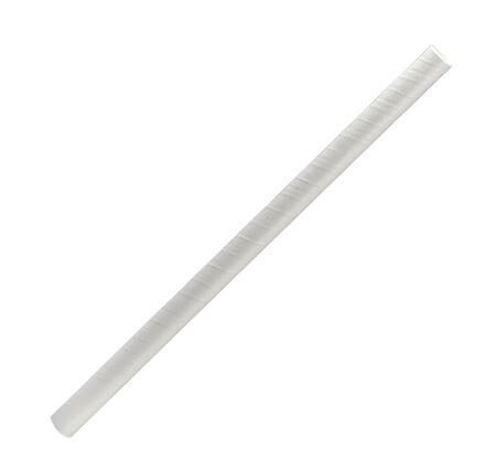 paper straw jumbo -plain white 2500pc/ctn