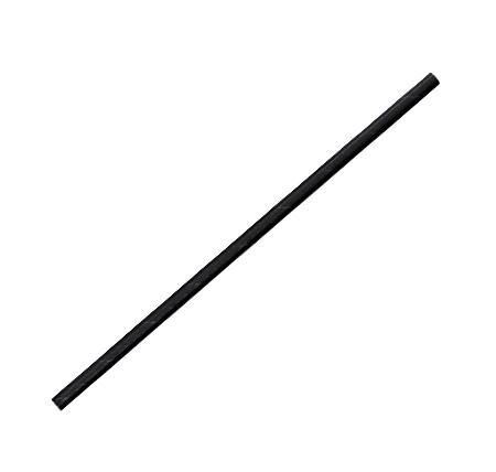 Paper Straw Regular - All Black 2500pc/ctn