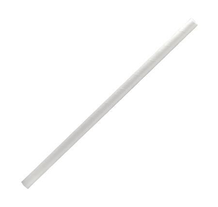 paper straw regular-plain white 2500pc/ctn