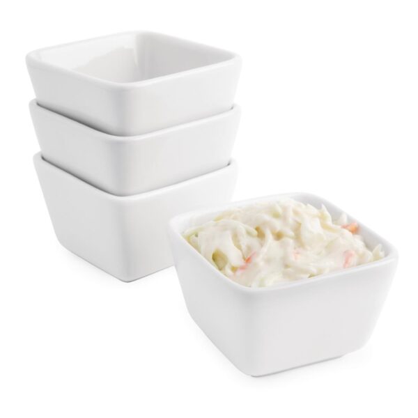 Olympia Whiteware Mini Dish Tall Square White - 75x75x48mm (Box 12) - Image 3
