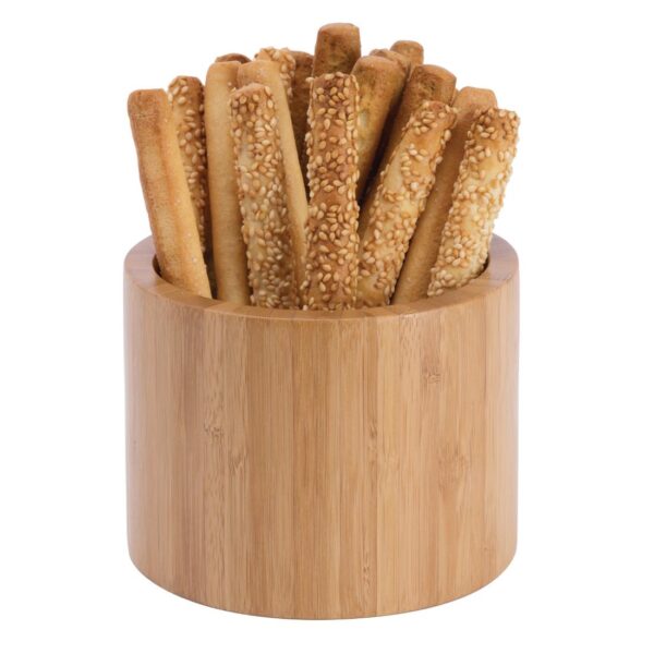 Olympia Bamboo Display Bowls/Riser Set - 170(dia)x150(h)mm 6.75x6" (Set 3) - Image 2