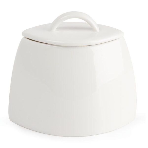 Olympia Lumina Oval Sugar Bowl with lid - 200ml 7oz (Box 6) - Image 2