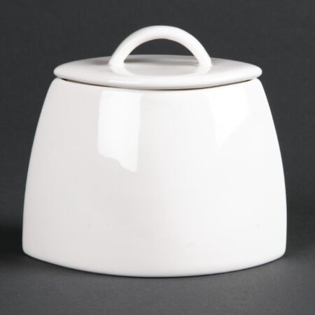 Olympia Lumina Oval Sugar Bowl with lid - 200ml 7oz (Box 6)