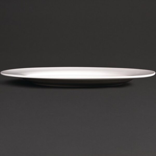 Olympia Lumina Wide Rimmed Round Plate - 270mm 10 1/2'' (Box 4) - Image 4
