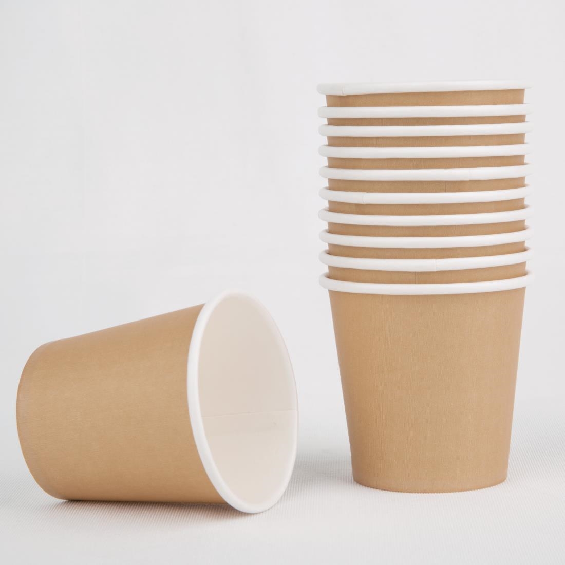 Fiesta Recyclable Hot Cup Single Wall Kraft 4oz (Sleeve 50) - Image 3