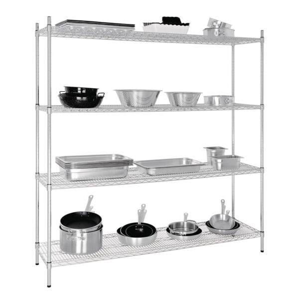 Vogue Flat Pack 4 Shelf Unit - 1830x1830x460mm - Image 2