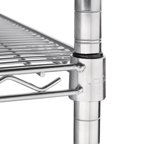 Vogue Black Shelf Clips (X1 unit = 2 pieces) for All Chrome Shelving - Image 3