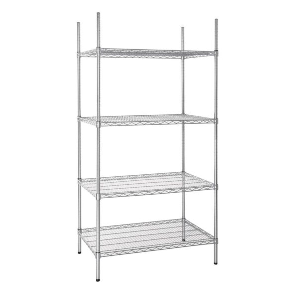 Vogue Flat Pack 4 Shelf Unit St/St - 610 x 910mm