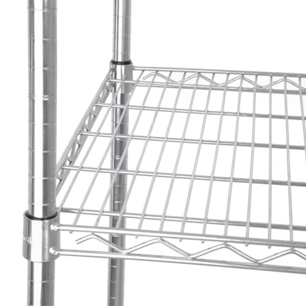 Vogue Flat Pack 4 Shelf Unit St/St - 610x1830mm - Image 5