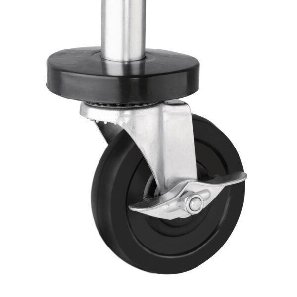 Vogue 2 tier Chrome Wire Trolley - 910x457x960mm - Image 5