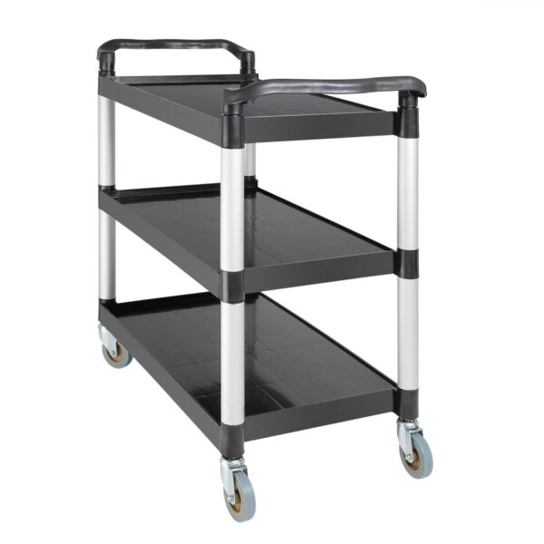 Vogue Mobile Trolley Polypropylene Large Black 200kg - Image 2