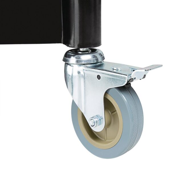 Vogue Mobile Trolley Polypropylene Large Black 200kg - Image 6