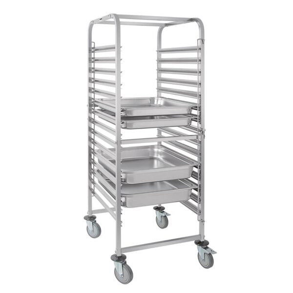 Vogue Gastronorm 2/1 Racking Trolley (15 Level) - Image 2