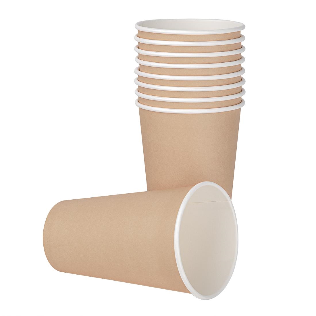 Fiesta Recyclable Hot Cup Single Wall Kraft 16oz (Sleeve 50) - Image 2