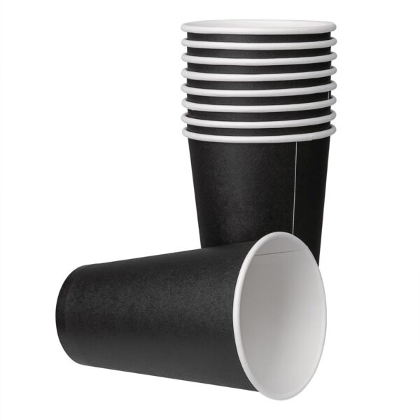 Fiesta Recyclable Hot Cup Single Wall Black 16oz (Box 1000) - Image 2