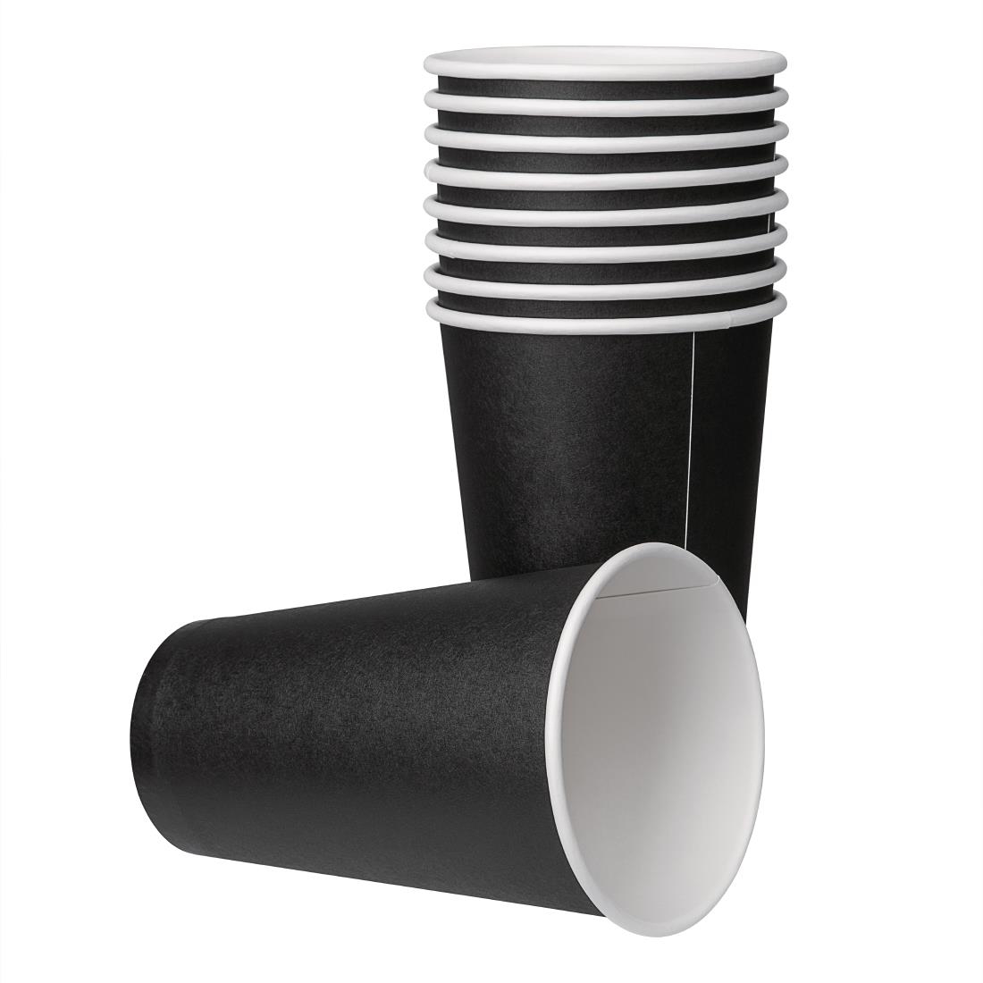 Fiesta Recyclable Hot Cup Single Wall Black 16oz (Sleeve 50) - Image 2