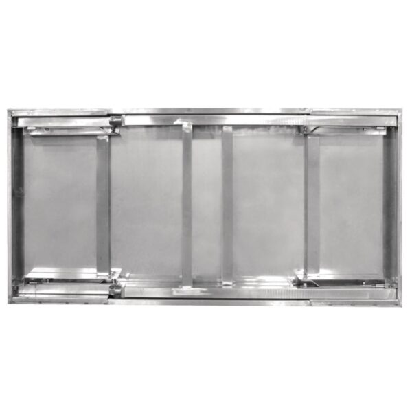 Vogue Folding Table St/St - 1200x600x900mm 47 1/4x 23 1/2 x 35 1/2" - Image 2