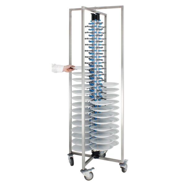 Vogue Mobile Plate Rack (84 Plates) - Image 6