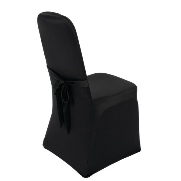 Bolero Banquet Chair Poly Jersey Covers (Black) - Image 3