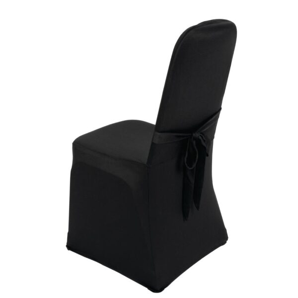 Bolero Banquet Chair Poly Jersey Covers (Black) - Image 4