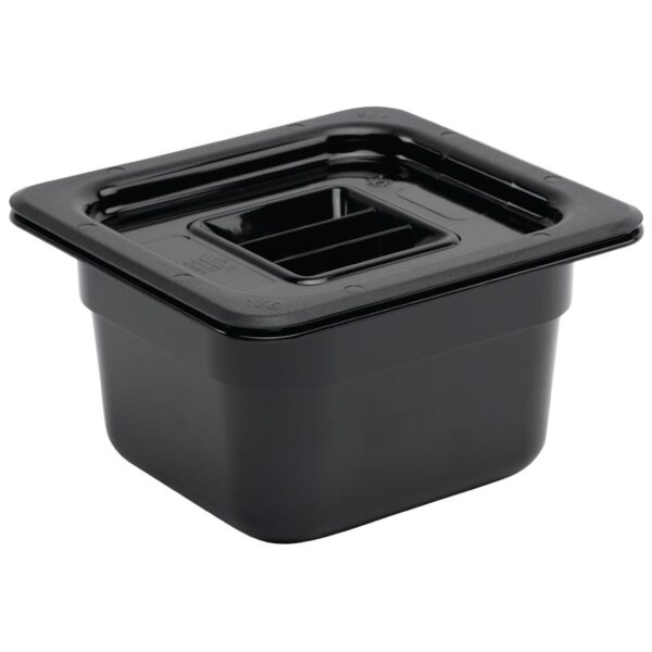 Vogue Black Polycarbonate - GN 1/6 100mm - Image 3