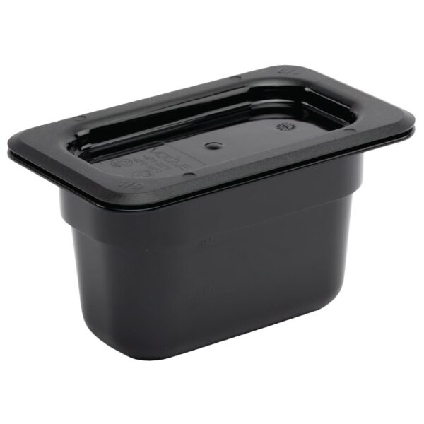 Vogue Black Polycarbonate - GN 1/9 100mm - Image 2