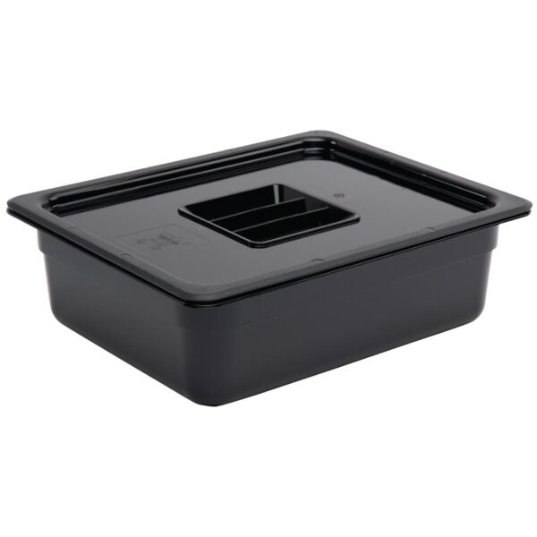Vogue Black Polycarbonate - GN 1/2 100mm - Image 3
