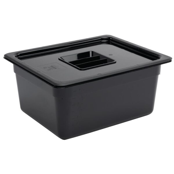 Vogue Black Polycarbonate - GN 1/2 150mm - Image 3