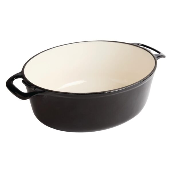 Vogue Oval Casserole Black - 125x230x305mm 6Ltr 202fl oz - Image 2