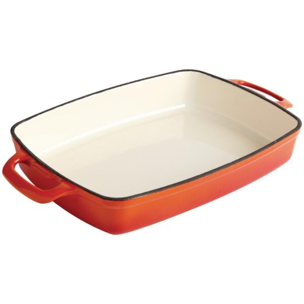 Vogue Rectangular Dish Orange - 55x390x235mm 2.8Ltr - Image 2