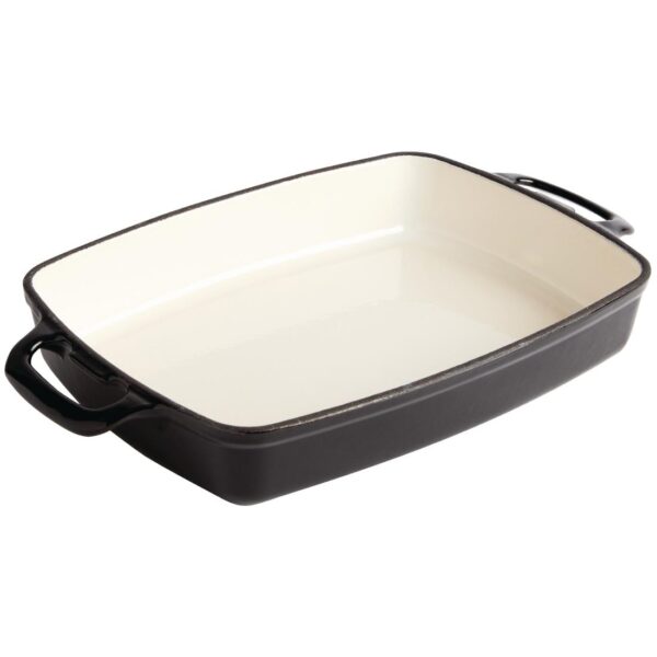 Vogue Rectangular Dish Black - 55x390x235mm 2 3/4Ltr 94 1/2fl oz - Image 2