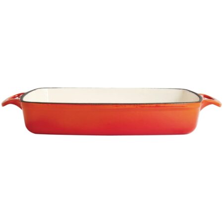 Vogue Rectangular Dish Orange - 55x390x235mm 2.8Ltr