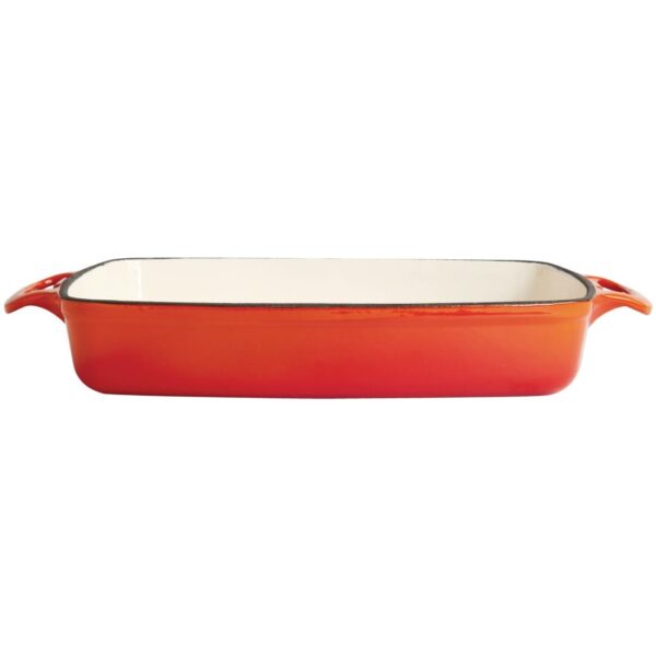 Vogue Rectangular Dish Orange - 55x390x235mm 2.8Ltr