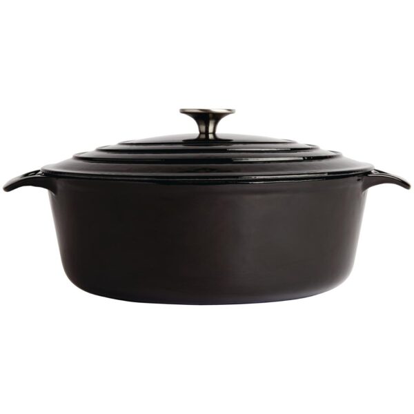 Vogue Oval Casserole Black - 125x230x305mm 6Ltr 202fl oz - Image 3