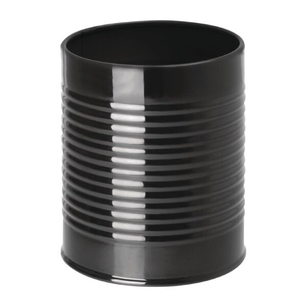 Olympia Tin Can Table Tidy Black - 110(H)x90(W)mm