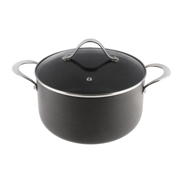 Vogue Non Stick Casserole Pan Anodised Aluminium - 240mm 9 1/2" - Image 2