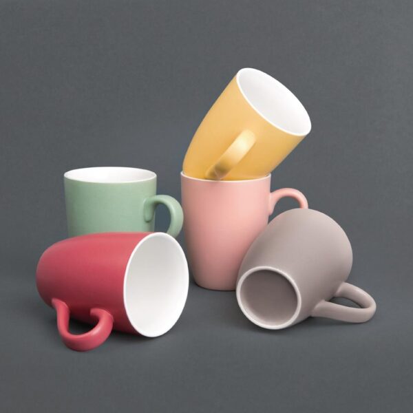 Olympia Matt Pastel Porcelain Mug Green - 340ml 12oz (Box 6) - Image 5