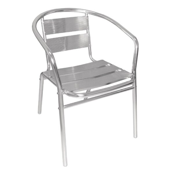 Bolero Armchair Alu. - 53Wx58Dx73.5Hcm (Pack 4) - Image 2