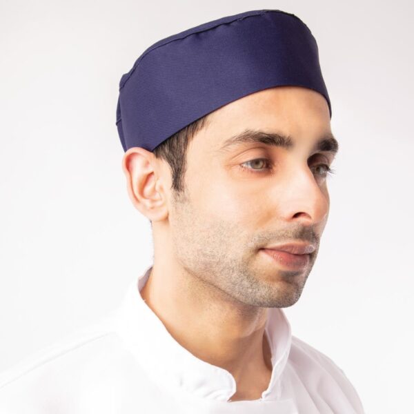 Whites Skull Cap Blue Polycotton - One Size - Image 4