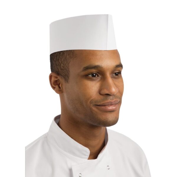Disposable Forage Chefs Hat White - One Size (Box 100) - Image 2