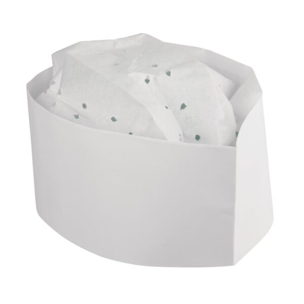 Disposable Forage Chefs Hat White - One Size (Box 100) - Image 3