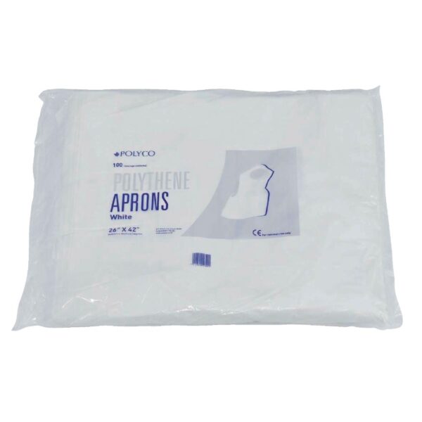 Disposable Aprons White (Bag 100) - Image 2