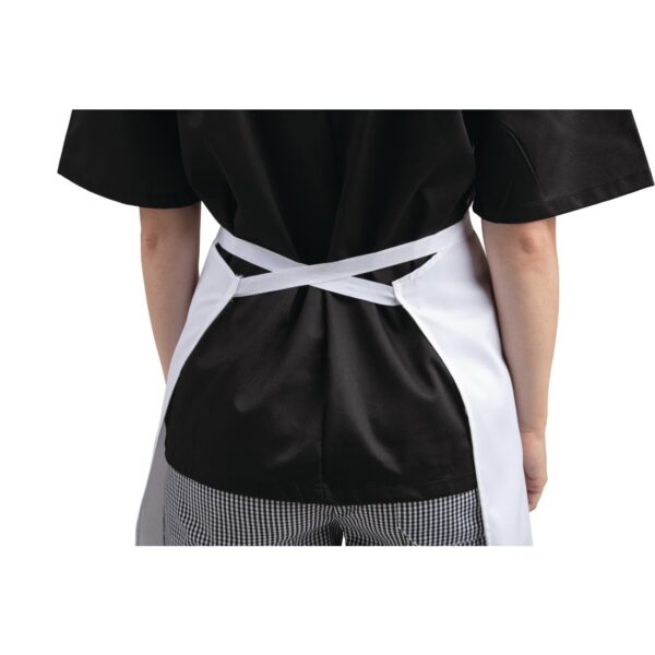 Whites Bib Apron Polycotton White - 28x38" - Image 4