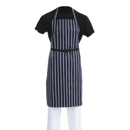 Whites Bib Apron Blue/White Butchers Stripe - 711-965mm