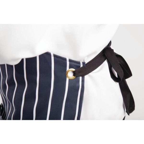 Whites Bib Apron Blue/White Butchers Stripe with Pocket - 711-965mm - Image 6