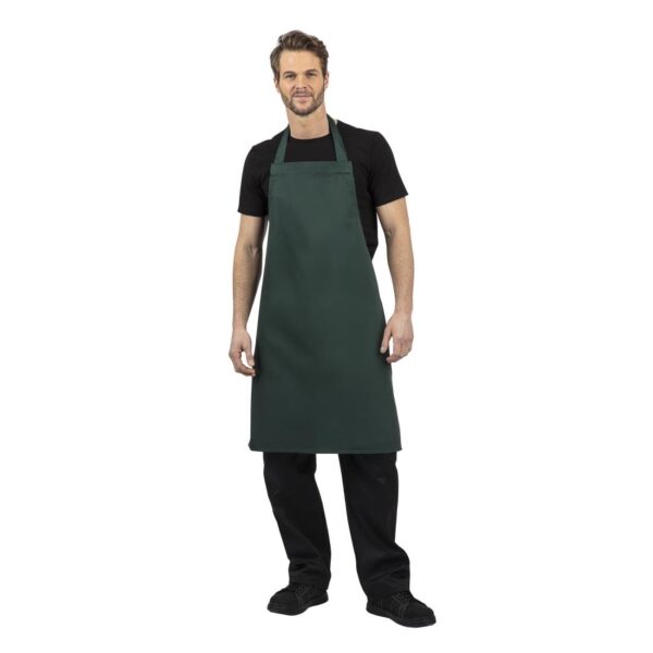Whites Bib Apron Polycotton Green - Image 2