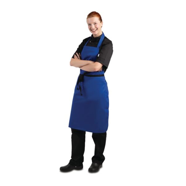 Whites Bib Apron Polycotton Blue - Image 3