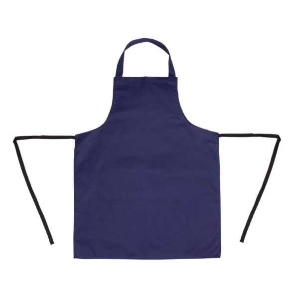 Whites Bib Apron Polycotton Navy Blue - Image 8