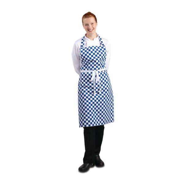 Whites Apron Blue/White Check - Image 2