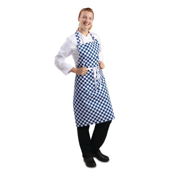 Whites Apron Blue/White Check - Image 5